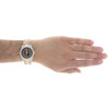 Rolex DateJust 16013 Diamond Watch 18K Two Tone / Steel 36mm Black Dial 8 CT.