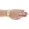 Rolex Presidente de oro de 18 quilates 26 mm Datejust 69178 vs reloj champán con diamantes de 1,38 ct.