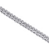 14K White Gold Diamond 3D Puffed Miami Cuban Link 6.5mm Bracelet 7" | 1.90 CT.