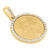 22K American Eagle Gold Coin 1/10th oz. & 10K Diamond Mounting Pendant 0.63 CT.