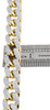 10K Yellow Gold Genuine Diamond Miami Cuban Link Bracelet 13.75mm | 9" | 7 CT.