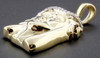 Genuine Diamond Mini Jesus Pendant Cross .925 Sterling Silver Charm 0.15 Ct.