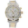 Mens Aqua Master Diamond Chronograph Watch 45mm Two Tone Steel W#146 0.25 Ct.