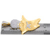 10K Yellow Gold Diamond Pillsbury Doughboy Statement Pendant 2.25" Charm 1 CT.