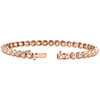 10K Rose Gold Round Diamond Crown Set Solitaire Prong Set Bracelet 7" | 2.07 CT.