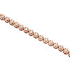 10K Rose Gold Round Diamond Crown Set Solitaire Prong Set Bracelet 7" | 2.07 CT.