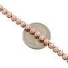 10K Rose Gold Round Diamond Crown Set Solitaire Prong Set Bracelet 7" | 2.07 CT.