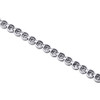 10K White Gold Round Diamond Crown Set Solitaire Prong Set 7" Bracelet  2.07 CT.