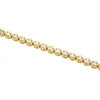 10K Yellow Gold Round Diamond Crown Set Solitaire Prong Set 7" Bracelet  2.36 CT.