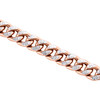 10K Rose Gold Diamond Cut Miami Cuban Link Chain 10.50mm Box Clasp 18-24 Inch