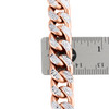 10K Rose Gold Diamond Cut Miami Cuban Link Chain 10.50mm Box Clasp 18-24 Inch