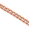 10K Rose Gold Diamond Cut Miami Cuban Link Chain 10.50mm Box Clasp 18-24 Inch