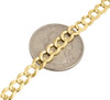 10k Yellow Gold Solid Plain Curb Cuban Chain 5.5 MM Necklace 18" - 34"