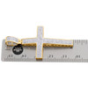 10K Yellow Gold Real Diamond Domed Cross Pendant Pave Set 1.60" Charm 0.50 CT. 10K Yellow Gold Real Diamond Domed Cross Pendant Pave Set 1.60" Charm 0.50 CT.