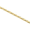 massives handgefertigtes italienisches Fancy-Glieder-Statement-Armband aus 14 Karat Gelbgold, 6,50 mm | 9"