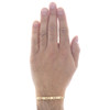 massives handgefertigtes italienisches Fancy-Glieder-Statement-Armband aus 14 Karat Gelbgold, 6,50 mm | 9"