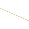collana con catena di grano quadra regolabile in oro giallo 10k da 22" con cuore pendente da 6 mm
