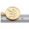 10K Yellow Gold Diamond Eagle Seal of US President American Pendant Charm 3/4 CT
