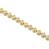 10K Yellow Gold Round Diamond Bezel Set Solitaire Prong Set 8.5" Bracelet 2 CT.