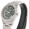 Mens 1601 Rolex 36mm DateJust Oyster Green Roman Numeral Diamond Watch 2.75 CT.