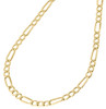 Real 10K Yellow Gold Solid Figaro Chain 4.50mm Necklace Lobster Clasp 16-30 Inch