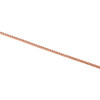 collana con chiusura a moschettone spessa in oro rosa 10 carati da 1,50 mm con catena solida 18-24"