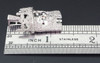 Mini Diamond Jesus Face Crown Pendant Sterling Silver Charm 0.60 Ct. w/ Chain