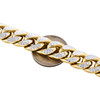 10K Yellow Gold Mens 12mm Diamond Cut Hollow Miami Cuban Bracelet Box Clasp 9"