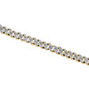 10K Yellow Gold Mens 5.25mm Miami Cuban Link Diamond Chain 22" Necklace 2.10 CT.