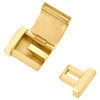Solid 10k gult guld miami cubansk kæde / armbånd 12 mm fancy boks lås lås