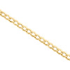 14K Yellow Gold Plain 5.20mm Hollow Curb / Cuban Link Chain Necklace 20-24 Inch