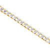 14K Yellow Gold Hollow Diamond Cut 6.50mm Curb Cuban Link Chain Necklace 22-30"