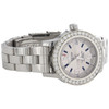 Montre femme Breitling colt 33 mm diamant personnalisée réf. # a77387 cadran blanc 1,76 ct