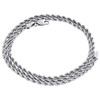 10K White Gold 2.15mm Diamond Cut Solid Rope Link Chain Shiny Necklace 16 Inch