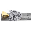 10K Yellow Gold Mens Real Diamond & Enamel Cheetah Face Pendant 2" Charm 1.71 CT
