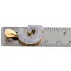 10K Yellow Gold Diamond Initial G Pendant 1.25" Mini Bubble Letter Charm 1/2 CT.