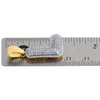 10K Yellow Gold Diamond Initial L Pendant 1.25" Mini Bubble Letter Charm 3/8 CT.