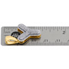 10K Yellow Gold Diamond Initial Y Pendant 1.15" Mini Bubble Letter Charm 3/8 CT.