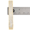 Mens 14K Yellow Gold Genuine Round Diamond Cuff Bangle 9.80mm Bracelet 9.60 CT.