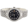 Mens 36mm Rolex DateJust Diamond Watch Jubilee Band 1601 Black Dial 8.75 CT.