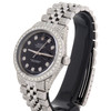 Mens 36mm Rolex DateJust Diamond Watch Jubilee Band 1601 Black Dial 8.75 CT.