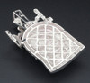 Mini Diamond Jesus Face Crown Pendant .925 Sterling Silver Charm 1 Ct. w/ Chain