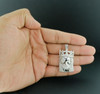 Mini Diamond Jesus Face Crown Pendant .925 Sterling Silver Charm 1 Ct. w/ Chain