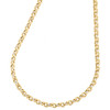 10K Yellow Gold 2mm Twisted Curb Chain Fancy Necklace Lobster Lock 16-24 Inches