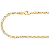 10K Yellow Gold 3.60mm Twisted Curb Chain Fancy Necklace Lobster Lock 18-24 Inch