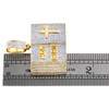 10K Yellow Gold Round Diamond Holy Bible Book Pendant 1.35" Cross Charm 1.50 CT.