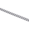 10K White Gold 6.50mm Solid Miami Cuban Link Necklace Box Clasp Chain 26 Inch