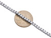 Mens 1 Row Necklace Genuine Diamond Link Choker Chain 18" to 30" Sterling Silver