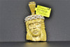 Yellow Diamond Mini Jesus Face Pendant Piece 10K Yellow Gold 1.25 Ct. Charm