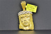 Yellow Diamond Mini Jesus Face Pendant Piece 10K Yellow Gold 1.25 Ct. Charm